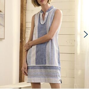 Hatley Linen and Cotton Blend Stripped Dress